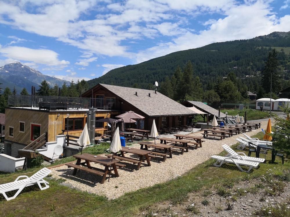 Restaurant Hotel Chalet Del Sole Oulx Buitenkant foto